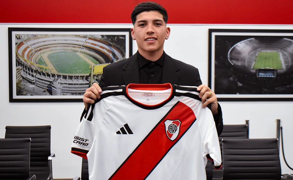 Quién es Bruno Cabral, el goleador de 16 años que firmó su primer contrato con River